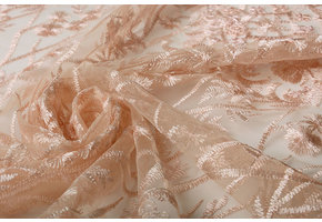 Mesh Embroidered Emma Salmon