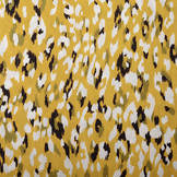 Viscose Jersey Crepe Panther Swipes Geel