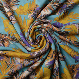 Viscose Jersey Crepe Levi Veren Turquoise