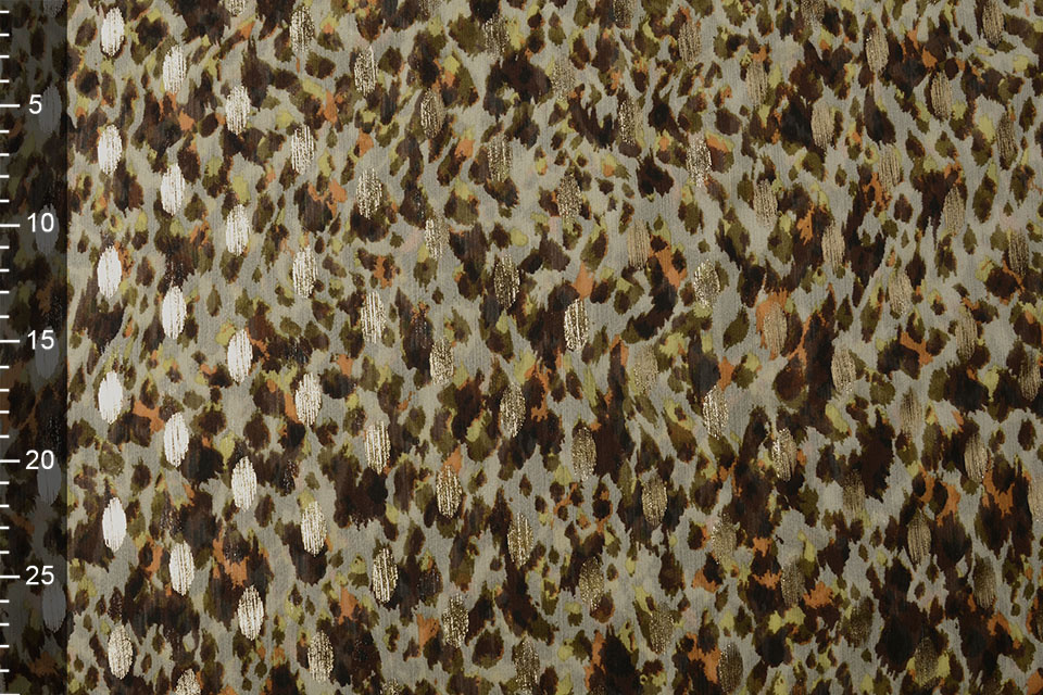 Chiffon Foil Animal Swipes Army Groen