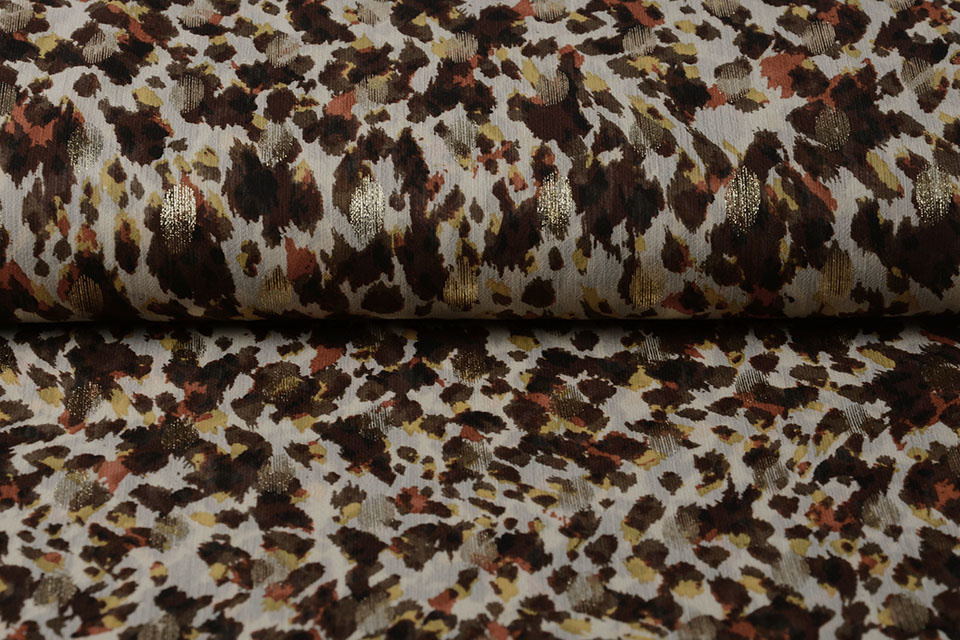 Chiffon Foil Animal Swipes Brown