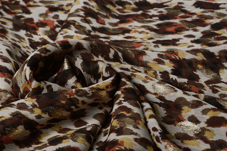 Chiffon Foil Animal Swipes Brown