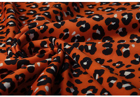 Sport Travel Colored Panther Print Orange Brique