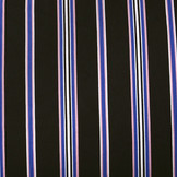 Scuba Crepe Sporty Stripe Black Blue