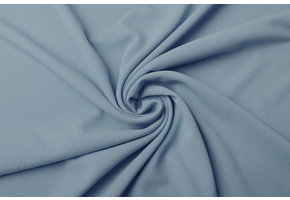 Scuba Crepe Jersey Grijs-Blauw