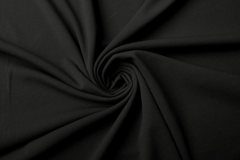 Scuba Crepe Jersey Black - YES Fabrics