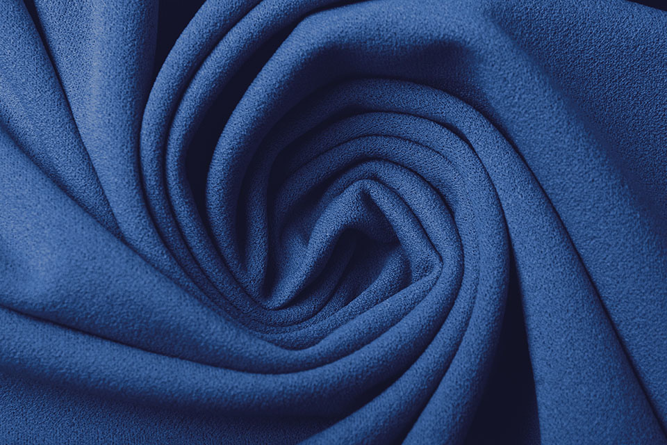 druiven Briesje Boekhouding Scuba Crepe Jersey Cobalt Blue - YES Fabrics