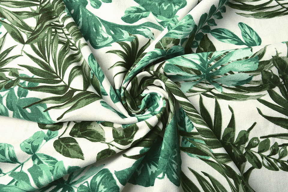 Viscose Linen Lincy Tropical Green