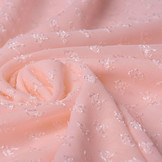 Jacquard Chiffon Nora Licht Roze