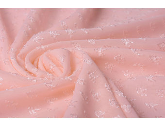 Jacquard Chiffon Nora Hellrosa