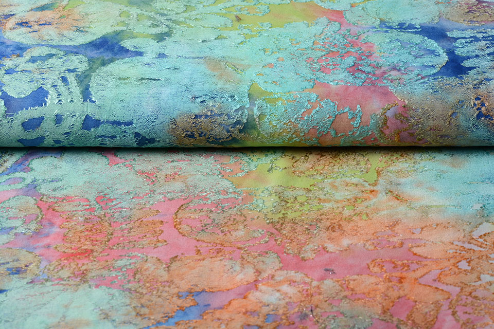 Viscose Jersey Tie Dye Burni Rainbow