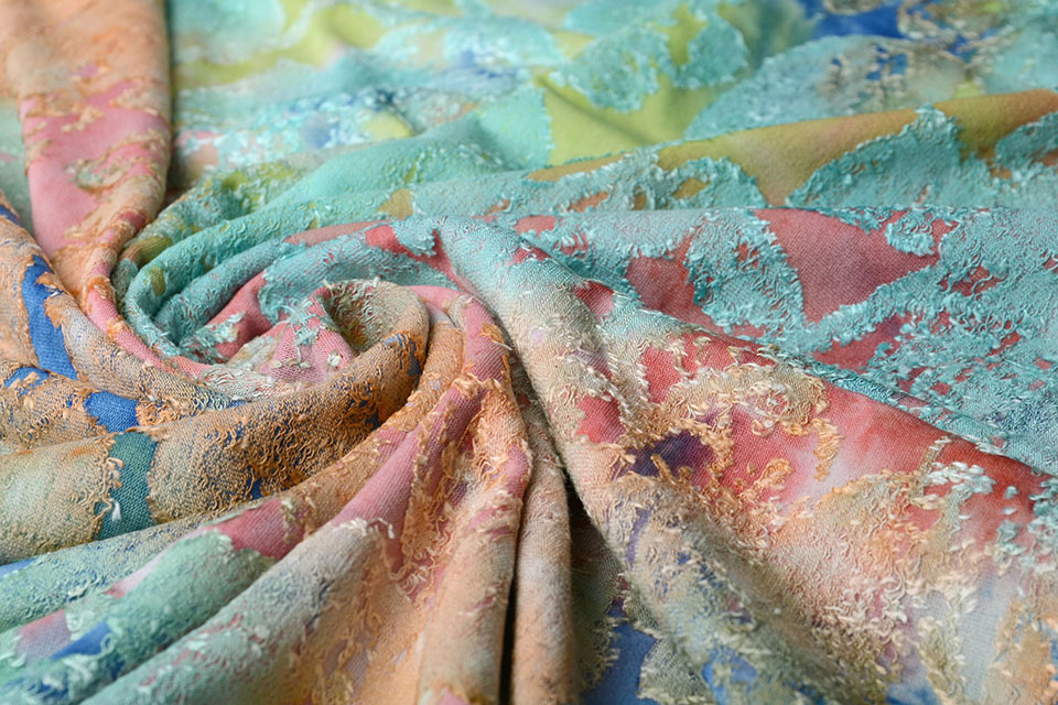 Viscose Jersey Tie Dye Burni Rainbow