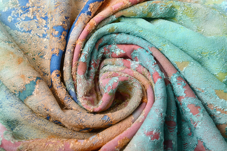 Viscose Jersey Tie Dye Burni Rainbow