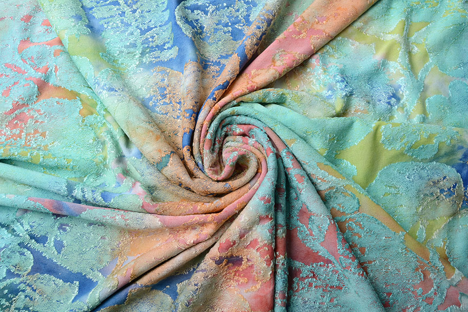 Viscose Jersey Tie Dye Burni Rainbow
