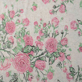 Soft Linen Jersey Roses