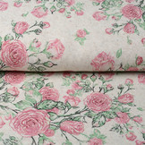 Soft Linnen Jersey Rozen