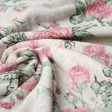 Soft Linen Jersey Roses