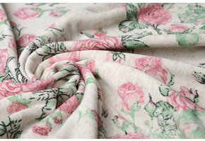 Weich Leinen Jersey Rosen