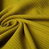 Baby Jersey Waffelpiqué Baumwolle Senfgrün