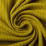 Baby Jersey Waffelpiqué Baumwolle Senfgrün