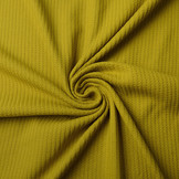 Baby Jersey Waffle Pique Fabric Mustard Green