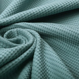 Baby Jersey Waffle Pique Fabric Dark Old Green