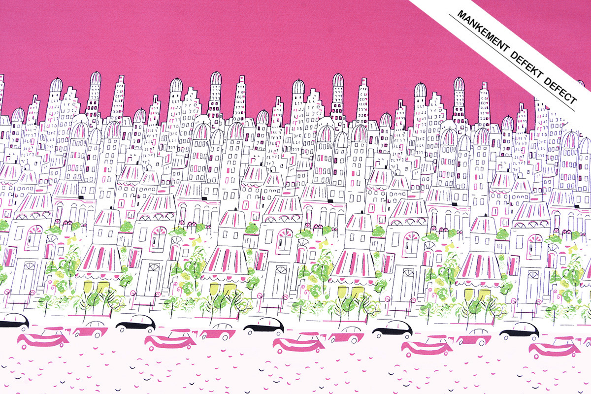 Double edge Cotton City Paris Pink