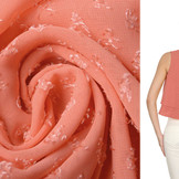 Jacquard Chiffon Nora Coral