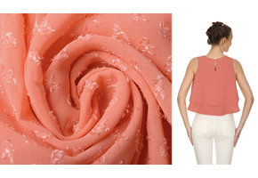 Jacquard Chiffon Nora Koralle