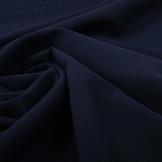 Crepe Stretch Marine Blauw