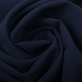 Crepe Stretch Marine Blauw