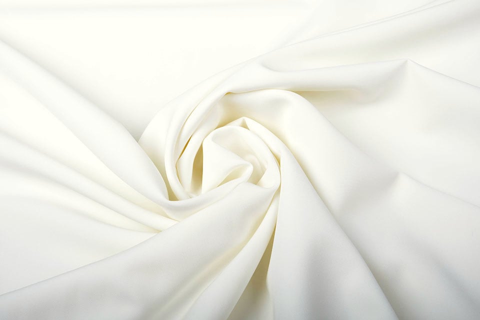 Crepe Stretch Off White - YES Fabrics