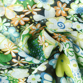 Chiffon Printed Lovely Flowers Multi