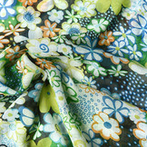 Chiffon Printed Lovely Flowers Multi