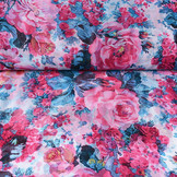 Chiffon Bedruckt Rosa Romina Rosa