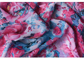 Chiffon Printed Rosa Romina Pink