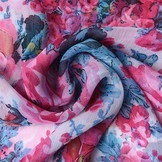 Chiffon Bedruckt Rosa Romina Rosa