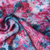 Chiffon Printed Rosa Romina Pink