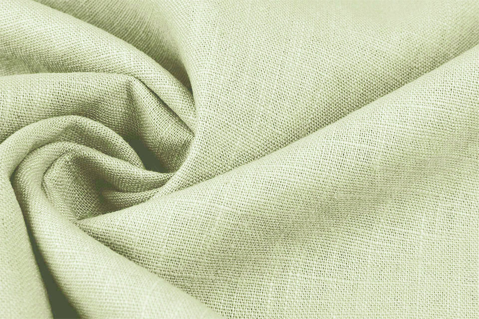 Washed Linen Light Pistache Green