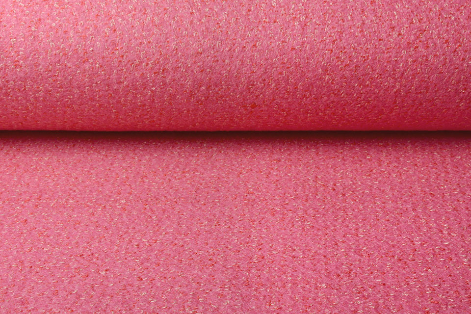 Gebreide Wollen stof Lanoso Roze Geel