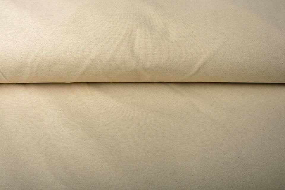 Ongebleekte Flanel Naturel 150 cm Breed