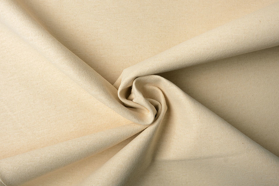 Ongebleekte Flanel Naturel 150 cm Breed