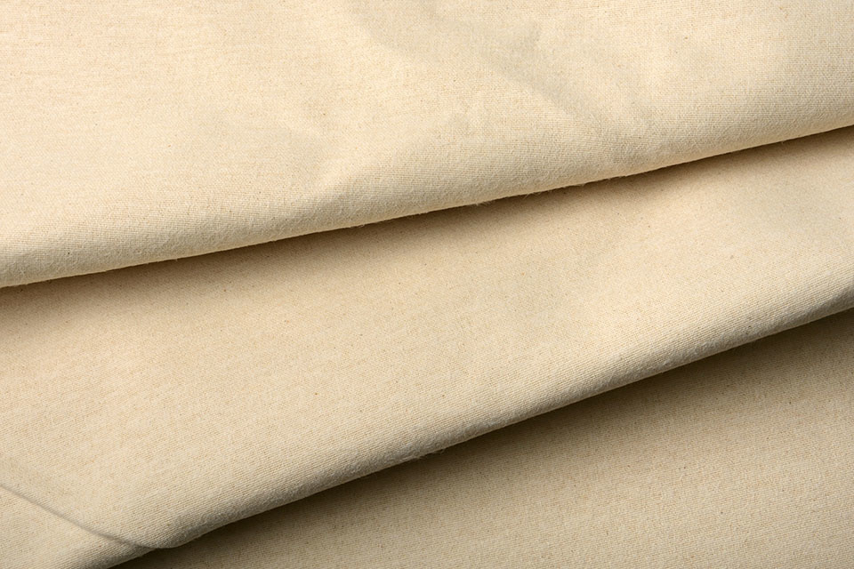 Ongebleekte Flanel Naturel 150 cm Breed