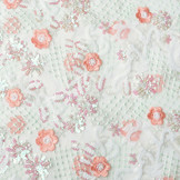 Mesh Embroidered Sequins Romy Coral Mint