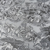 Metallic Lurex Silver Grey