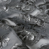 Metallic Lurex Silber Grau