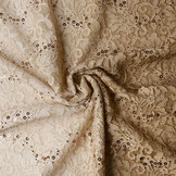 Geborduurd Kant 2-Verloop Pailletten Lexi Zand Beige