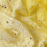 Geborduurd Kant 2-Verloop Pailletten Lexi Geel