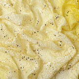 Geborduurd Kant 2-Verloop Pailletten Lexi Geel