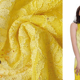Embroidered Lace 2-Gradient Sequins Lexi Yellow